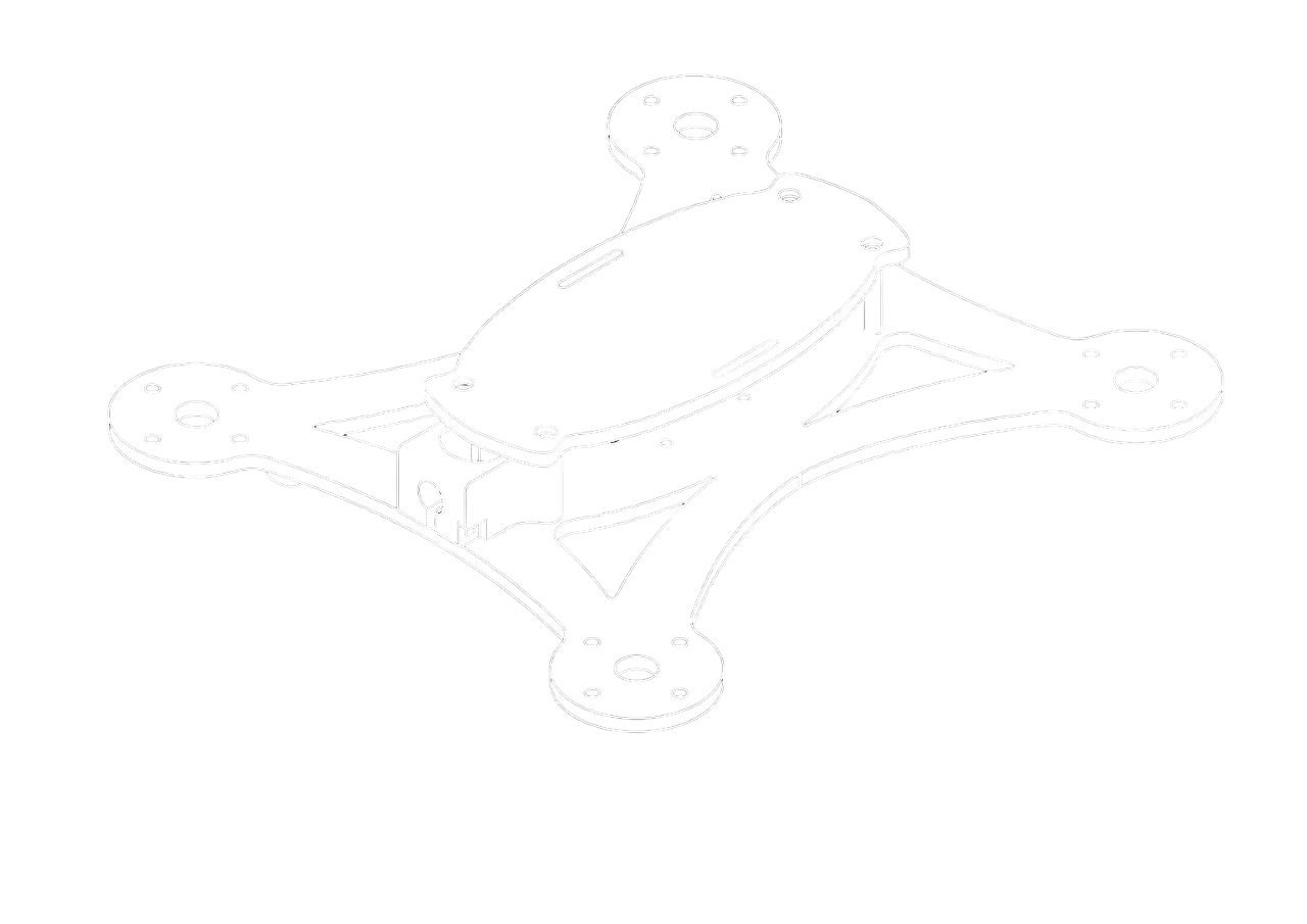 HoneyComb drone frame from the design archive
